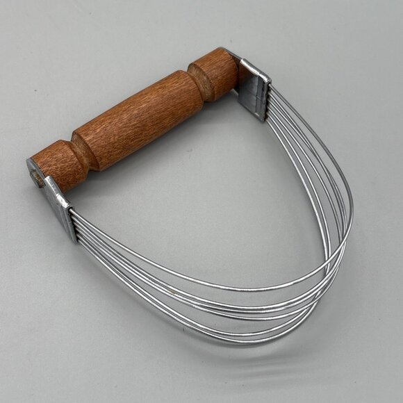 Vintage Bonny USA Pastry Dough Blender Cutter Mixer Wood Handle - Picture 2 of 8